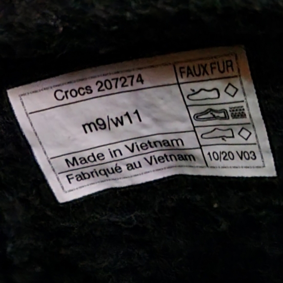 Rare White Luke Combs X Classic  Crocs Men’s 9 Women's 11 Fleece Lined 3 Jibbitz - Picture 9 of 10